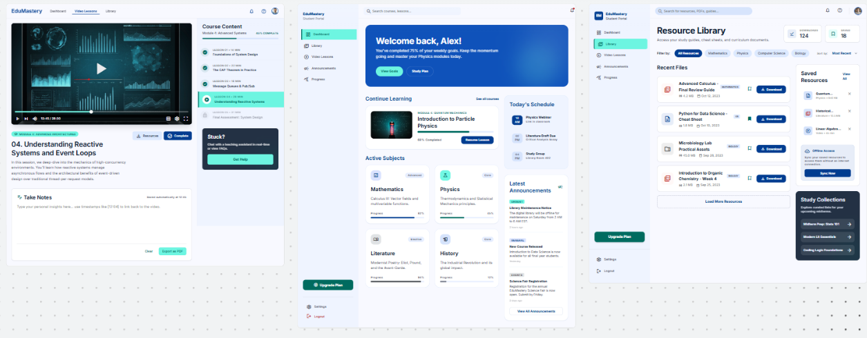 Academic Portal UI